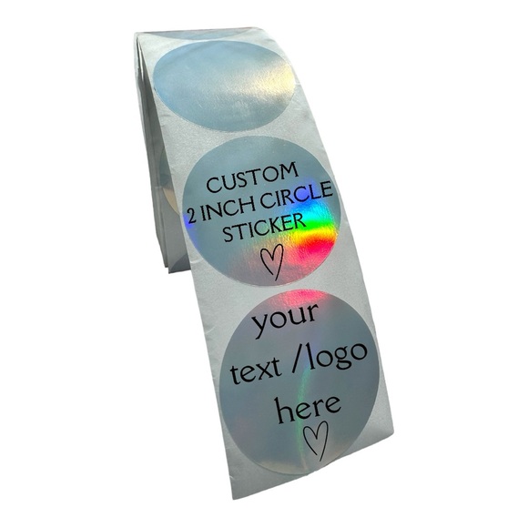 Custom Logo Stickers 2” Round Personalized Labels for Small Business Sticker - Picture 12 of 12